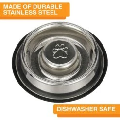 Neater Pets Non-Skid Non-Tip Stainless Steel Slow Feeder Dog Bowl -PetSafe Shop Sale 224737 PT5. AC SS1800 V1631158325