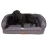 3 Dog Pet Supply EZ Wash Softshell Personalized Orthopedic Bolster Dog Bed With Removable Cover