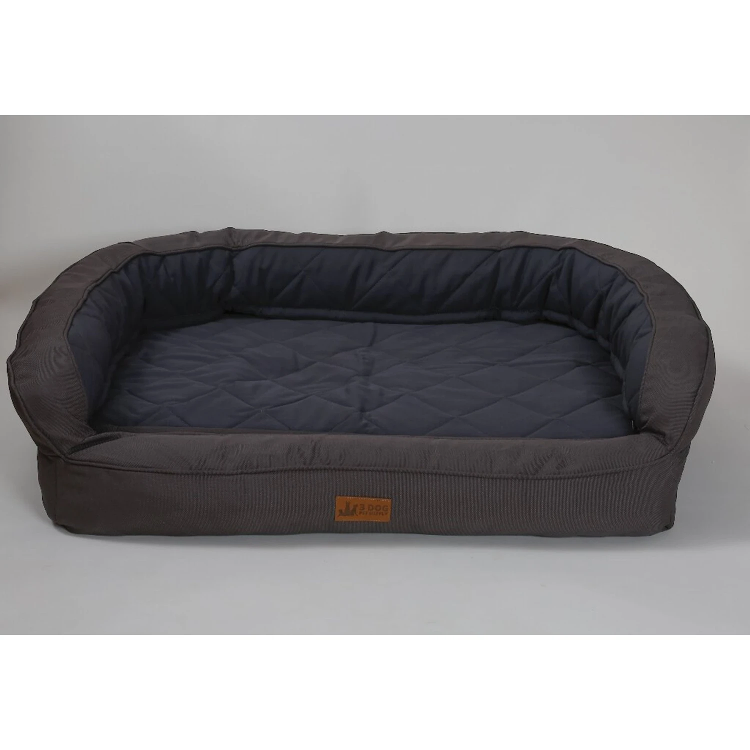 3 Dog Pet Supply EZ Wash Softshell Personalized Orthopedic Bolster Dog Bed With Removable Cover 2 3 Dog Pet Supply EZ Wash Softshell Personalized Orthopedic Bolster Dog Bed With Removable Cover - Image 2