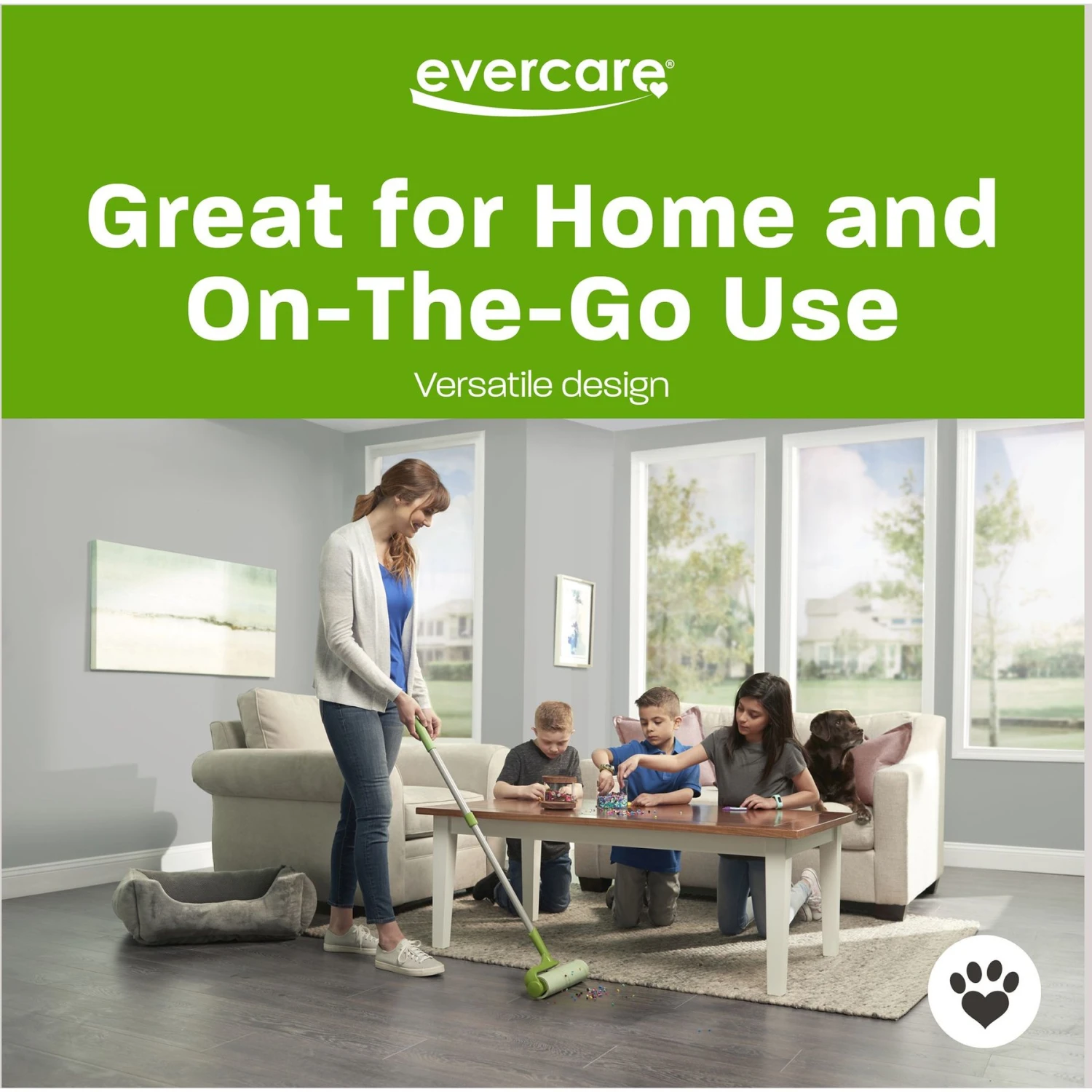 Evercare Pet Plus Mega Extreme Stick Large Surface Pet Lint Roller, 25 Sheets 4 Evercare Pet Plus Mega Extreme Stick Large Surface Pet Lint Roller, 25 Sheets - Image 4