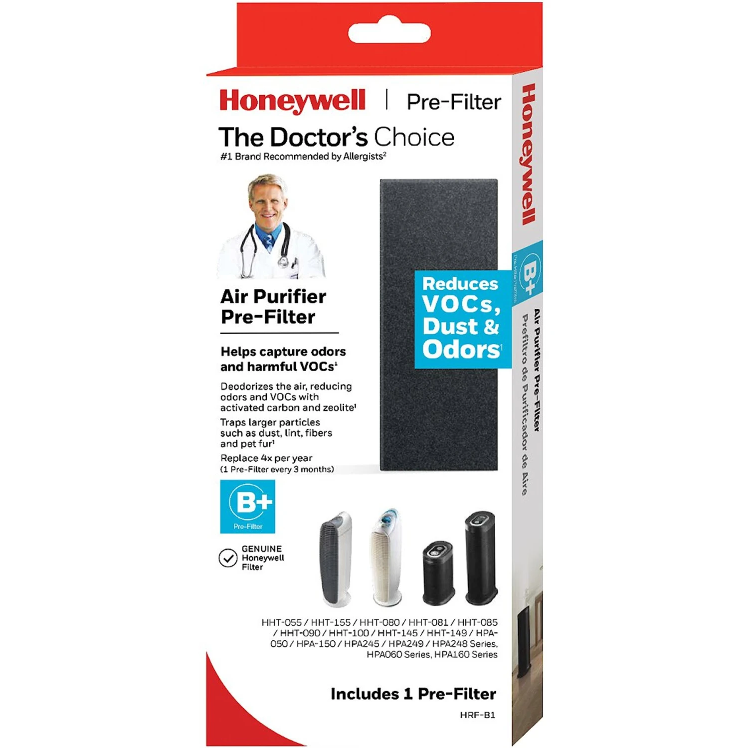 Honeywell Odor & VOC Reducing B+ Type Air Purifier Pre-filter 1 Honeywell Odor & VOC Reducing B+ Type Air Purifier Pre-filter