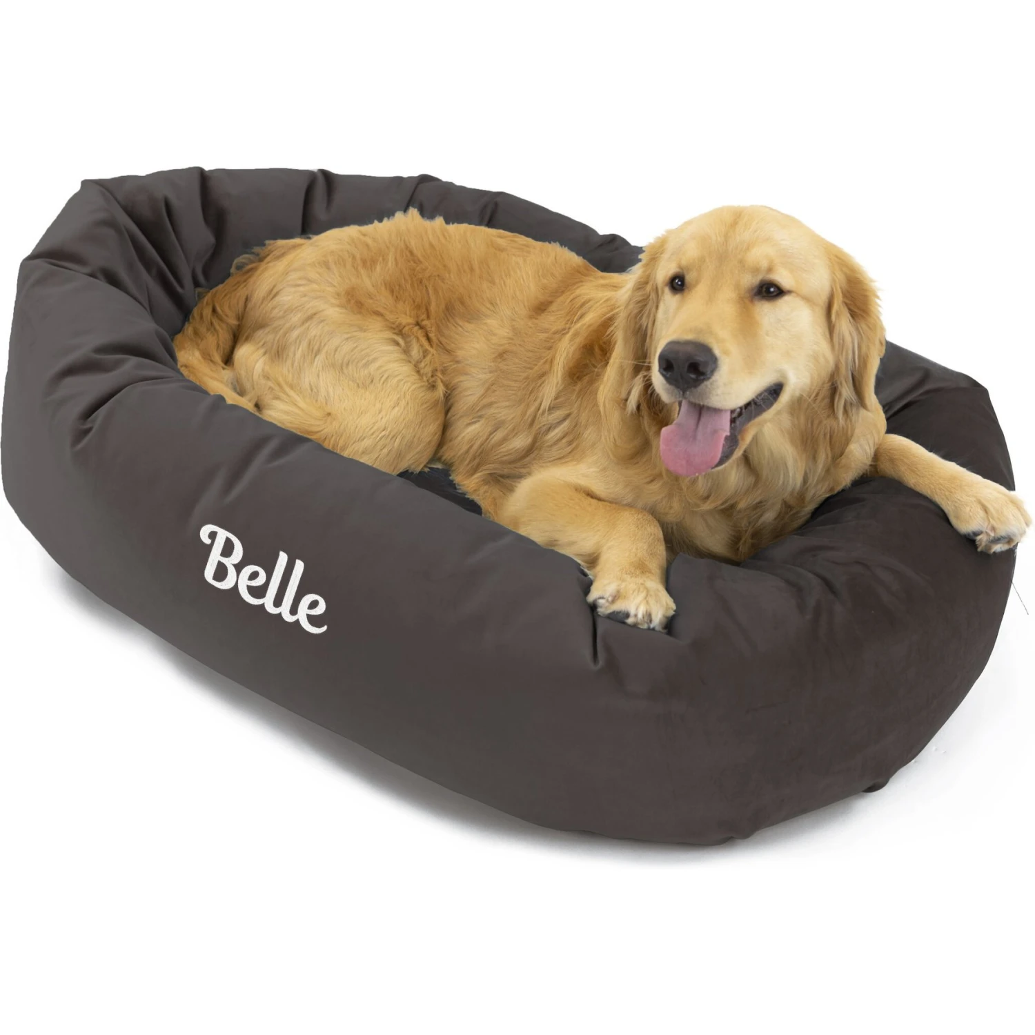 Majestic Pet Velvet Personalized Bagel Cat & Dog Bed 5 Majestic Pet Velvet Personalized Bagel Cat & Dog Bed - Image 5