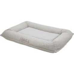 Frisco Orthopedic Personalized Bolster Dog Bed W/Removable Cover, Light Gray -PetSafe Shop Sale 234952 PT3. AC SS1800 V1600207355