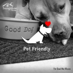 Bungalow Flooring Waterhog Drool Hog Dog Bone Personalized Dog Placemat -PetSafe Shop Sale 234966 PT2. AC SS1800 V1591037849