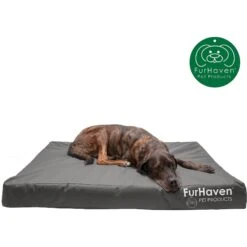 FurHaven Deluxe Oxford Memory Foam Indoor/Outdoor Dog & Cat Bed With Removable Cover -PetSafe Shop Sale 238798 PT3. AC SS1800 V1606354612