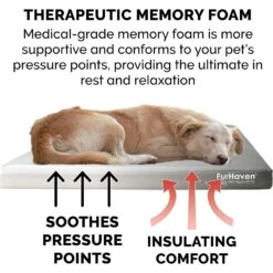 FurHaven Deluxe Oxford Memory Foam Indoor/Outdoor Dog & Cat Bed With Removable Cover -PetSafe Shop Sale 238798 PT6. AC SS1800 V1606357015