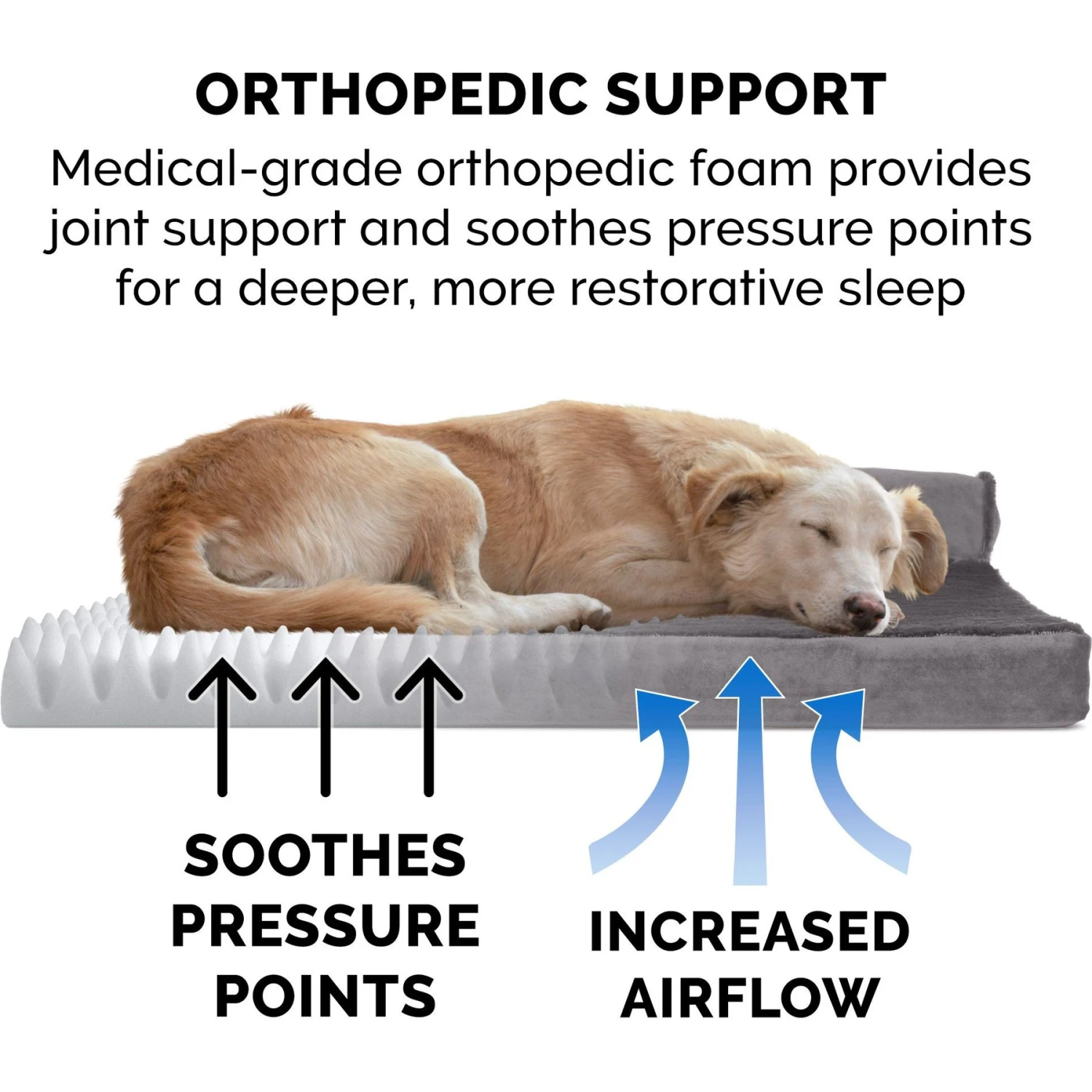 FurHaven Plush Deluxe Chaise Orthopedic Cat & Dog Bed With Removable Cover 6 FurHaven Plush Deluxe Chaise Orthopedic Cat & Dog Bed With Removable Cover - Image 6