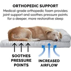FurHaven Orthopedic Plush & Suede Sofa Dog & Cat Bed & Blanket, Gray, Large -PetSafe Shop Sale 242797 PT6. AC SS1800 V1625250492