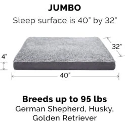 FurHaven Faux Fur & Suede Deluxe Orthopedic Dog & Cat Mattress -PetSafe Shop Sale 244344 PT4. AC SS1800 V1669412356