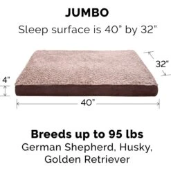 FurHaven Faux Fur & Suede Deluxe Cooling Gel Dog & Cat Mattress -PetSafe Shop Sale 244356 PT4. AC SS1800 V1669411321