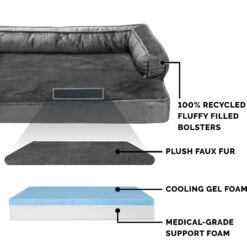 FurHaven Plush & Velvet Cooling Gel Comfy Couch Dog & Cat Bed 14 FurHaven Plush & Velvet Cooling Gel Comfy Couch Dog & Cat Bed -PetSafe Shop Sale 244481 PT5. AC SS1800 V1602338787