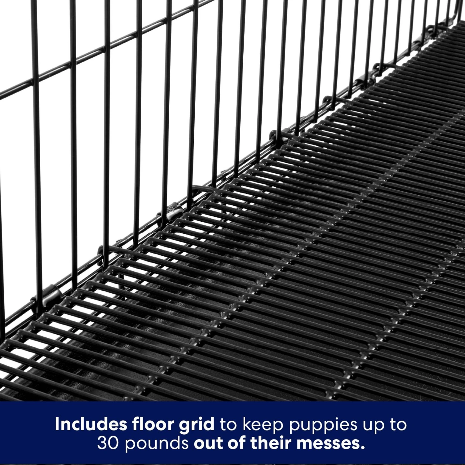 Frisco Heavy Duty All-in-1 Multi-Stage 3 Door Collapsible Wire Dog Crate 4 Frisco Heavy Duty All-in-1 Multi-Stage 3 Door Collapsible Wire Dog Crate - Image 4