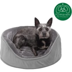 FurHaven Plush & Velvet Orthopedic Bolster Cat & Dog Bed With Removable Cover -PetSafe Shop Sale 250974 PT3. AC SS1800 V1599005792