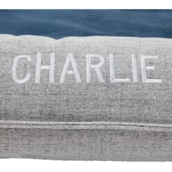 Frisco Orthopedic Personalized Bolster Dog Bed W/Removable Cover, Harbour Blue, Large -PetSafe Shop Sale 252617 PT5. AC SS1800 V1604532720