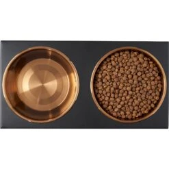 Frisco Copper Stainless Steel Elevated Foldable Double Dog & Cat Bowls -PetSafe Shop Sale 253060 PT5. AC SS1800 V1616595415