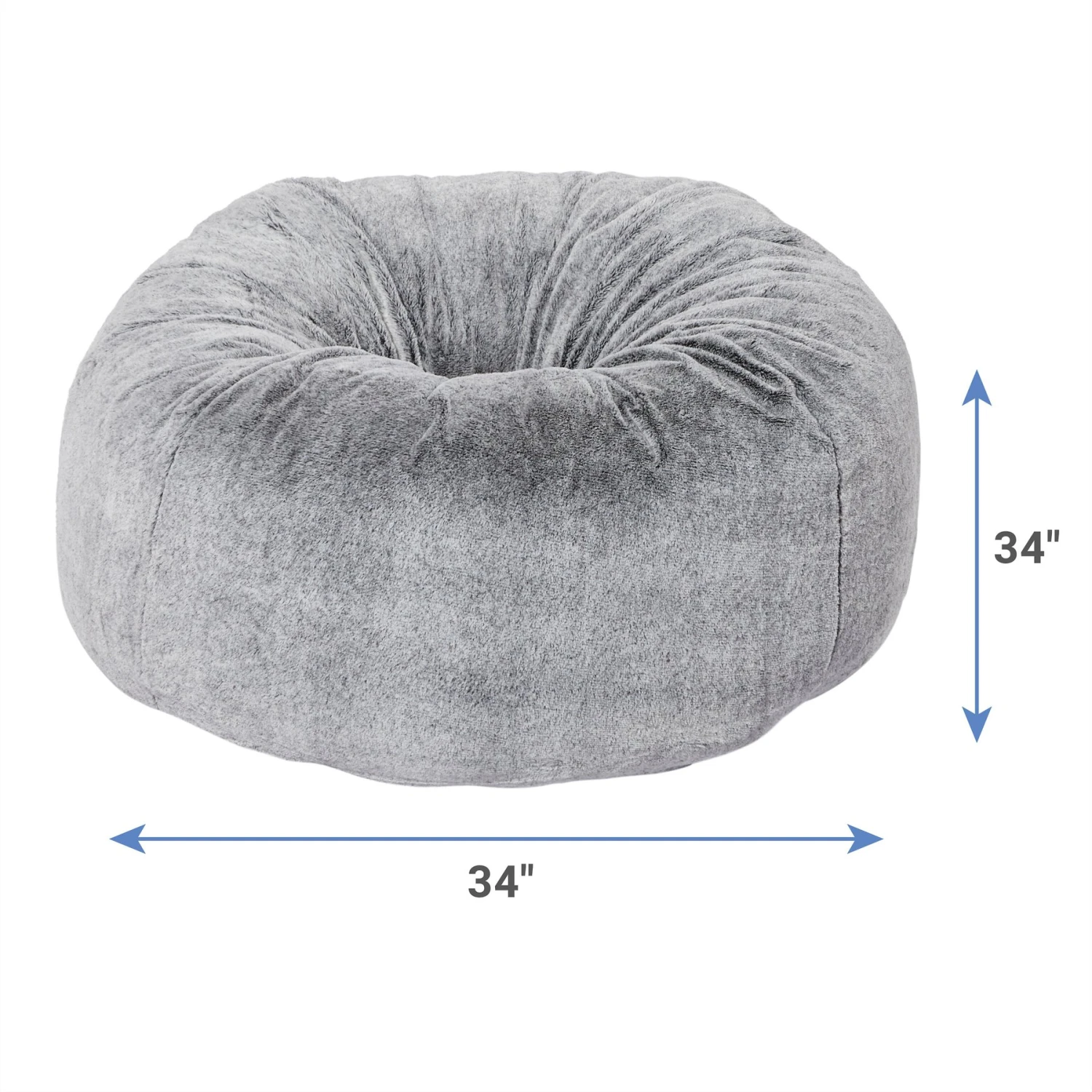 Frisco Plush Pouf Pillow Cat & Dog Bed 2 Frisco Plush Pouf Pillow Cat & Dog Bed - Image 2