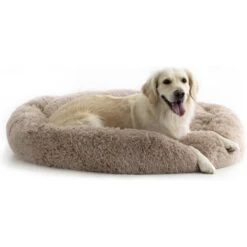 Brindle Donut Cuddler Dog & Cat Bed, Tan -PetSafe Shop Sale 256160 PT6. AC SS1800 V1602119767