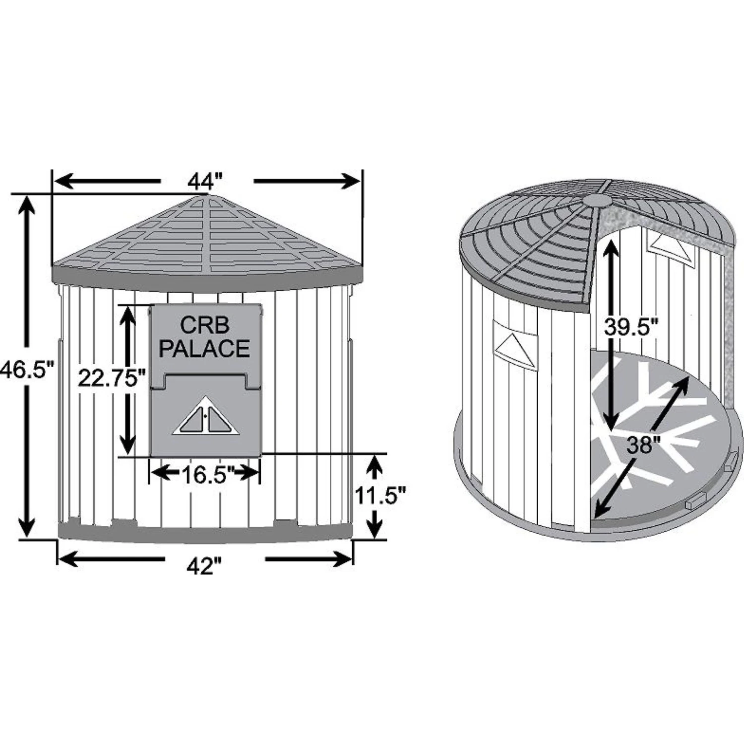 Dog Palace CRB Insulated Heated Dog House 2 Dog Palace CRB Insulated Heated Dog House - Image 2
