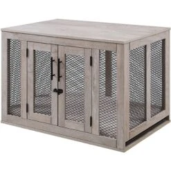 Unipaws Furniture Style Dog Crate, Weathered Gray -PetSafe Shop Sale 264632 PT4. AC SS1800 V1638226366