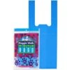 Doggie Walk Bags Baby Powder Scented Tie Handle Dog Poop Bags, Blue