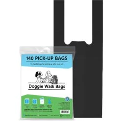 Doggie Walk Bags Unscented Tie Handle Dog Poop Bags