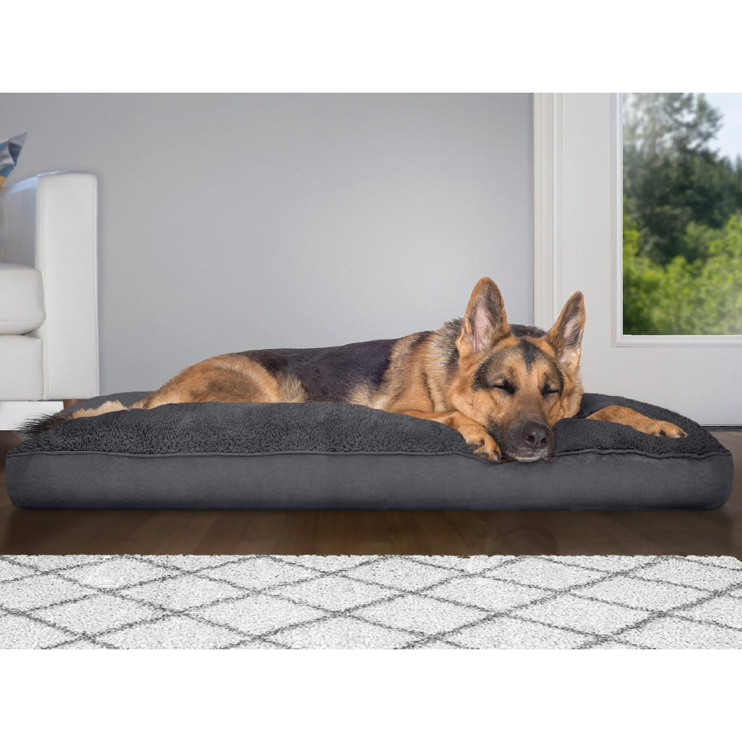 FurHaven Snuggle Deluxe Pillow Cat & Dog Bed With Removable Cover 1 FurHaven Snuggle Deluxe Pillow Cat & Dog Bed With Removable Cover