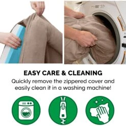 FurHaven Plush & Suede Cooling Gel Bolster Dog Bed With Removable Cover -PetSafe Shop Sale 266006 PT7. AC SS1800 V1619658769