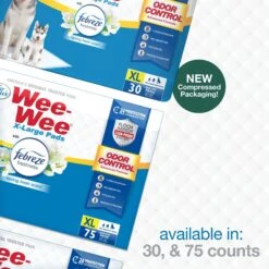 Four Paws Wee-Wee Odor Control X-Large Dog Pads With Febreze Freshness -PetSafe Shop Sale 266281 PT8. AC SS1800 V1685649232