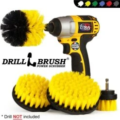 Drillbrush Power Scrubber 4-Piece Stiffness Pet Stain & Hair Removal Kit, Medium Bristle Drill Brush -PetSafe Shop Sale 266441 PT3. AC SS1800 V1611700890