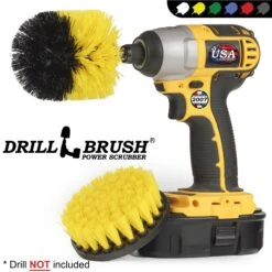 Drillbrush Power Scrubber 2-Piece Pet Hair Removal Kit, Medium Bristle Drill Brush -PetSafe Shop Sale 266443 PT3. AC SS1800 V1611703621