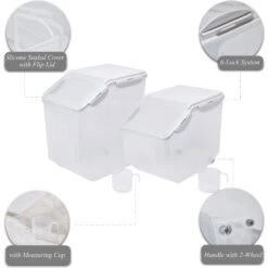 Hanamya BPA Free Pet Food Storage Container & Measuring Cup -PetSafe Shop Sale 268711 PT2. AC SS1800 V1611092191