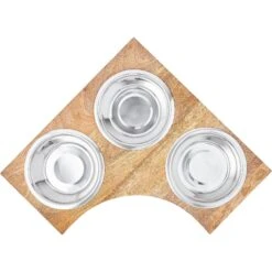 Frisco Multi Pet Feeding Corner Wood 3-Bowls Stainless Steel Dog & Cat Bowl 9 Frisco Multi Pet Feeding Corner Wood 3-Bowls Stainless Steel Dog & Cat Bowl -PetSafe Shop Sale 277573 PT4. AC SS1800 V1627935017
