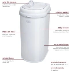Ubbi® Ubbi Stainless Steel Dog & Cat Waste Pail -PetSafe Shop Sale 279122 PT2. AC SS1800 V1701011175