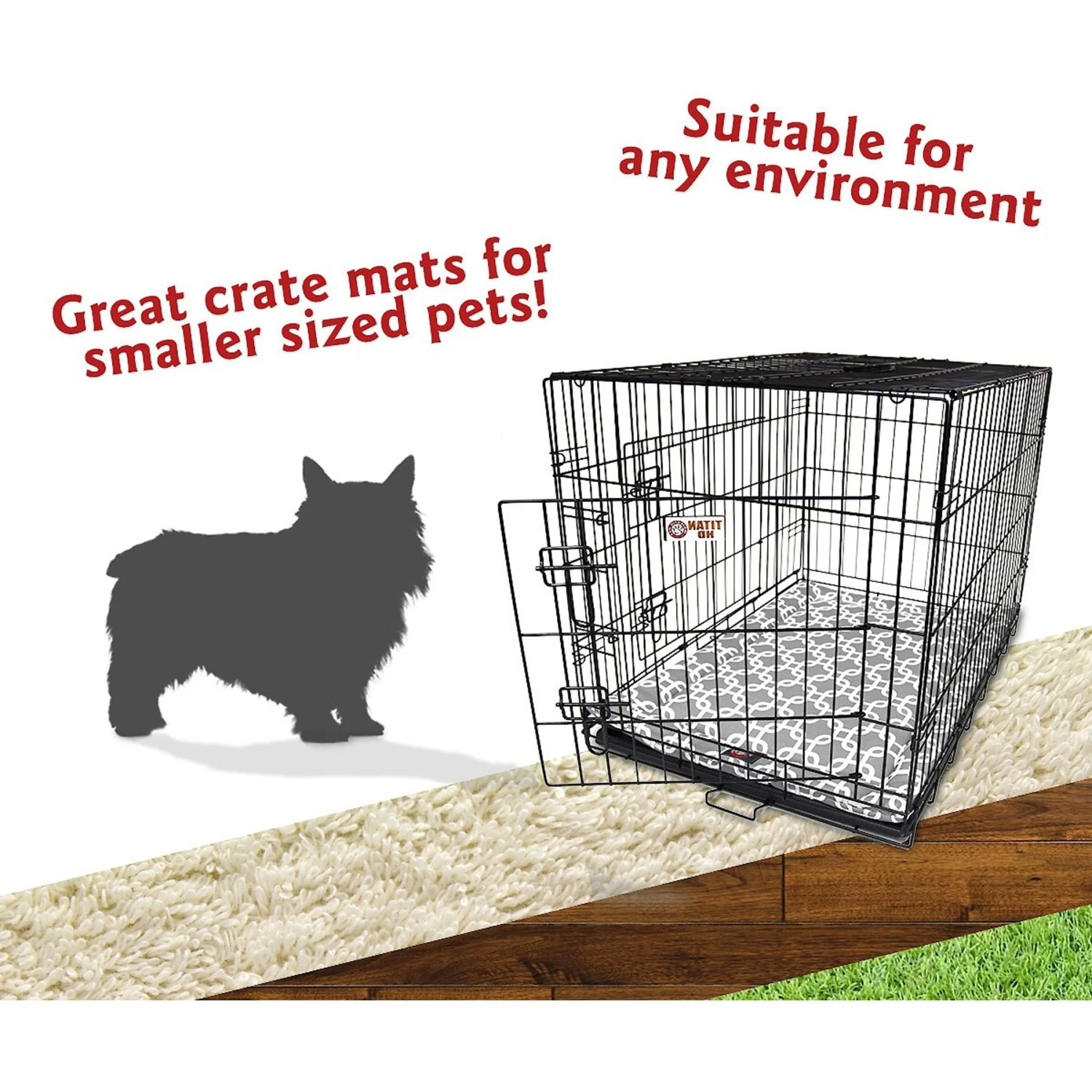 Majestic Pet Links Personalized Dog Crate Mat 7 Majestic Pet Links Personalized Dog Crate Mat - Image 7