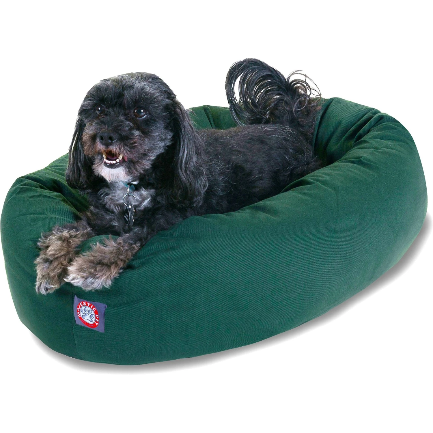 Majestic Pet Personalized Bagel Bolster Dog & Cat Bed 3 Majestic Pet Personalized Bagel Bolster Dog & Cat Bed - Image 3