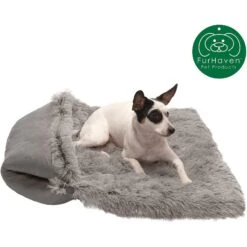 FurHaven Self-Warming Convertible Cuddle Mat Bolster Cat & Dog Bed -PetSafe Shop Sale 285729 PT2. AC SS1800 V1617235913