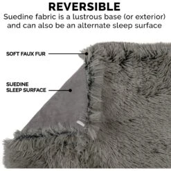 FurHaven Self-Warming Convertible Cuddle Mat Bolster Cat & Dog Bed -PetSafe Shop Sale 285729 PT7. AC SS1800 V1617229640