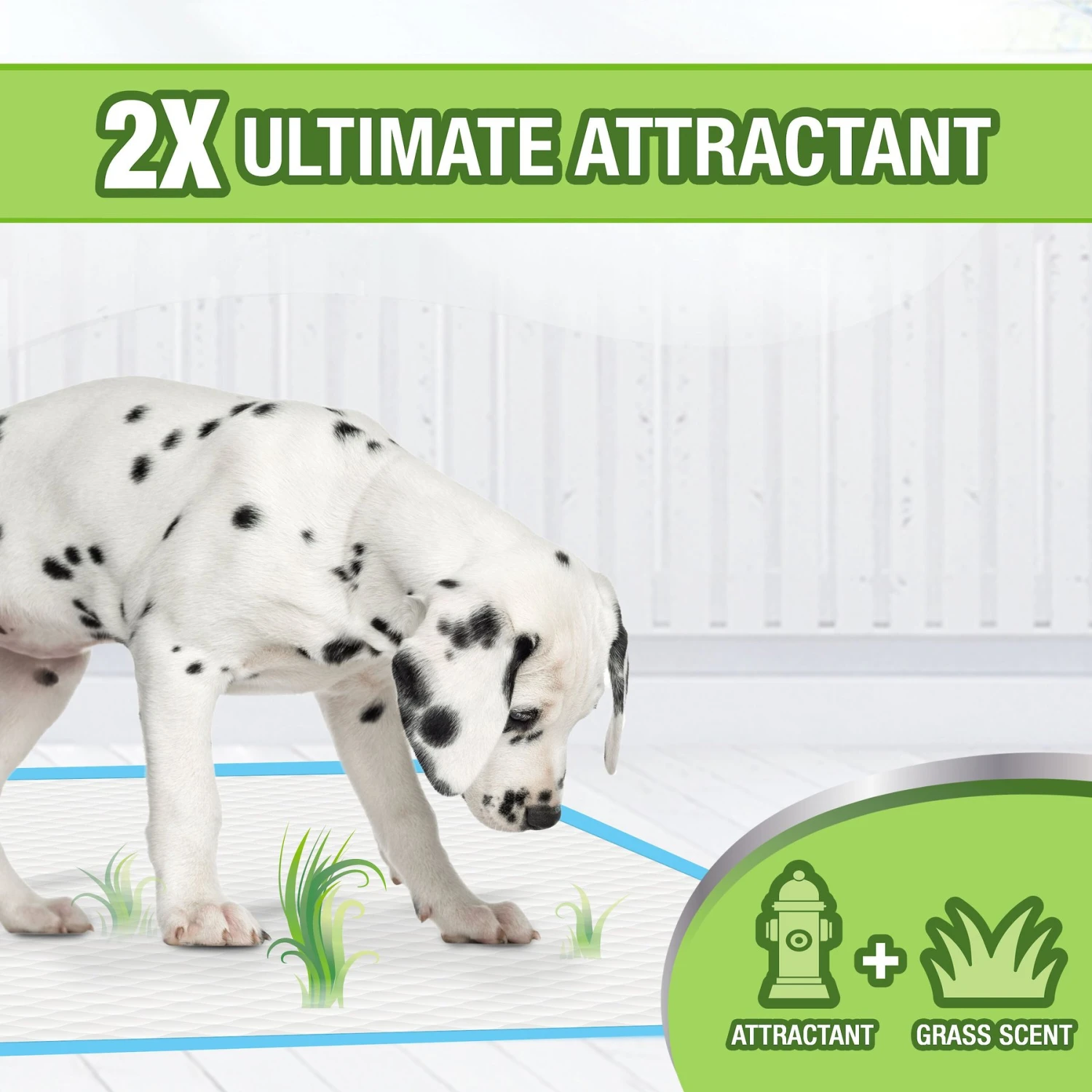Four Paws Wee-Wee Ultimate Attractant Dog Pee Pads With Grass Scent 3 Four Paws Wee-Wee Ultimate Attractant Dog Pee Pads With Grass Scent - Image 3