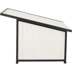 Frisco Modern Wooden Outdoor Dog House, White -PetSafe Shop Sale 304038 PT3. AC SS1800 V1641481053