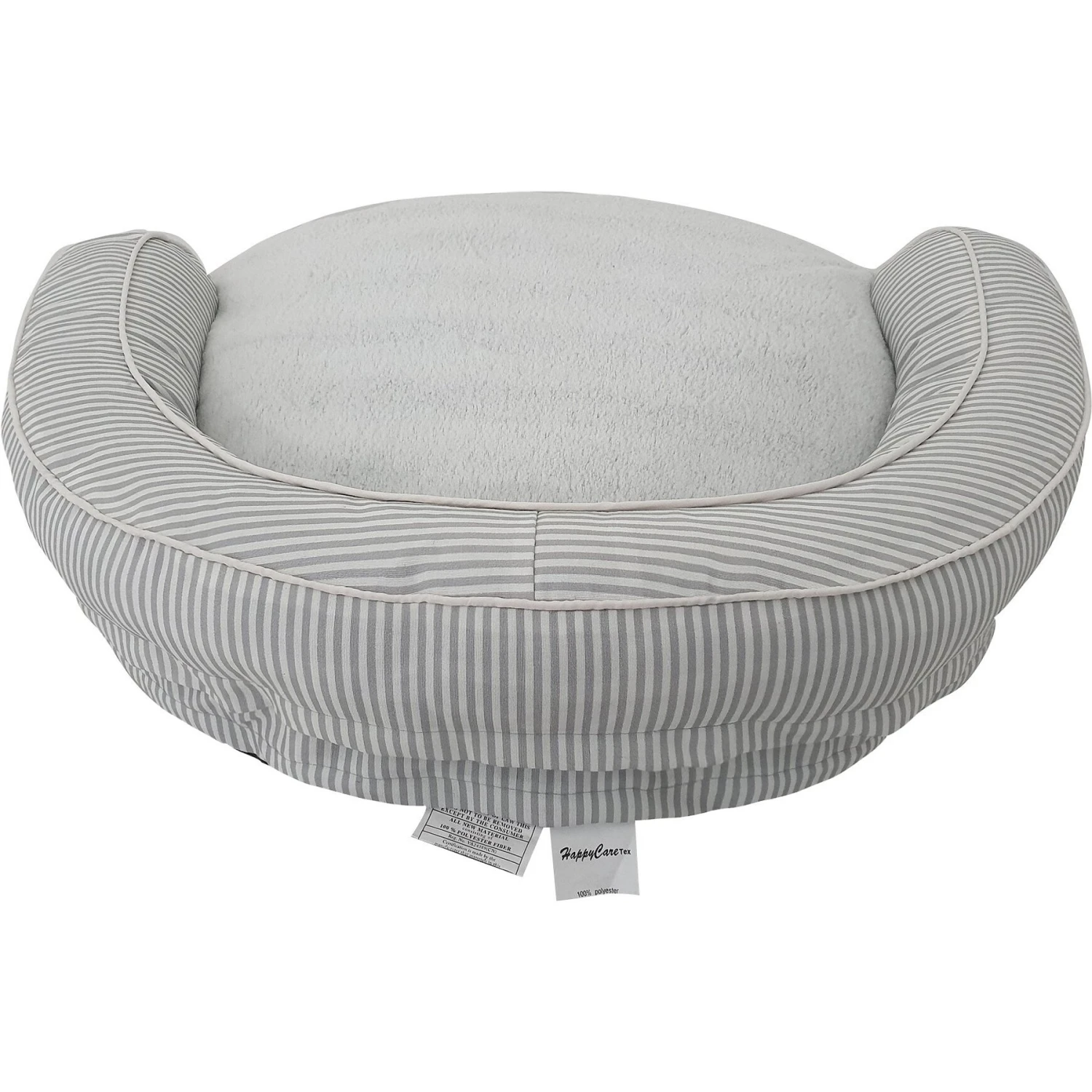 HappyCare Textiles Round Bolster Cat & Dog Bed 4 HappyCare Textiles Round Bolster Cat & Dog Bed - Image 4