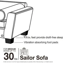 Enchanted Home Pet Sailor Sofa Cat & Dog Bed With Removable Cover 16 Enchanted Home Pet Sailor Sofa Cat & Dog Bed With Removable Cover -PetSafe Shop Sale 305355 PT7. AC SS1800 V1623249481
