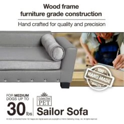 Enchanted Home Pet Sailor Sofa Cat & Dog Bed With Removable Cover 17 Enchanted Home Pet Sailor Sofa Cat & Dog Bed With Removable Cover -PetSafe Shop Sale 305355 PT8. AC SS1800 V1623249501