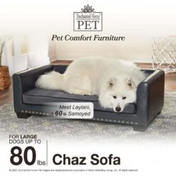 Enchanted Home Pet Chaz Sofa Cat & Dog Bed With Removable Cover -PetSafe Shop Sale 305363 PT4. AC SS1800 V1623249769