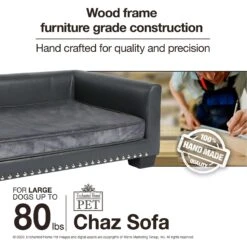 Enchanted Home Pet Chaz Sofa Cat & Dog Bed With Removable Cover -PetSafe Shop Sale 305363 PT8. AC SS1800 V1623249853