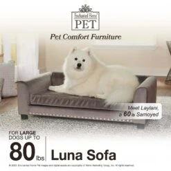 Enchanted Home Pet Luna Sofa Cat & Dog Bed With Removable Cover -PetSafe Shop Sale 305365 PT4. AC SS1800 V1623249827