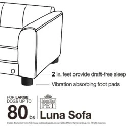 Enchanted Home Pet Luna Sofa Cat & Dog Bed With Removable Cover -PetSafe Shop Sale 305365 PT7. AC SS1800 V1623249838