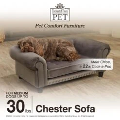 Enchanted Home Pet Chester Sofa Cat & Dog Bed -PetSafe Shop Sale 305371 PT4. AC SS1800 V1623288756