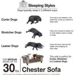 Enchanted Home Pet Chester Sofa Cat & Dog Bed -PetSafe Shop Sale 305371 PT5. AC SS1800 V1623287562
