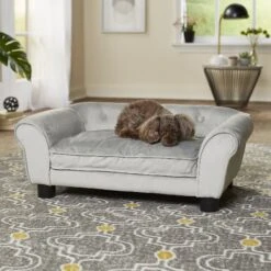 Enchanted Home Pet Charlotte Sofa Cat & Dog Bed With Removable Cover