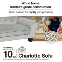 Enchanted Home Pet Charlotte Sofa Cat & Dog Bed With Removable Cover -PetSafe Shop Sale 305374 PT8. AC SS1800 V1623244369